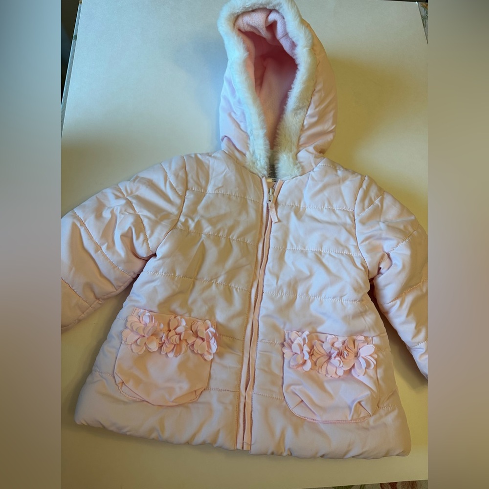 Little me baby jacket light pink